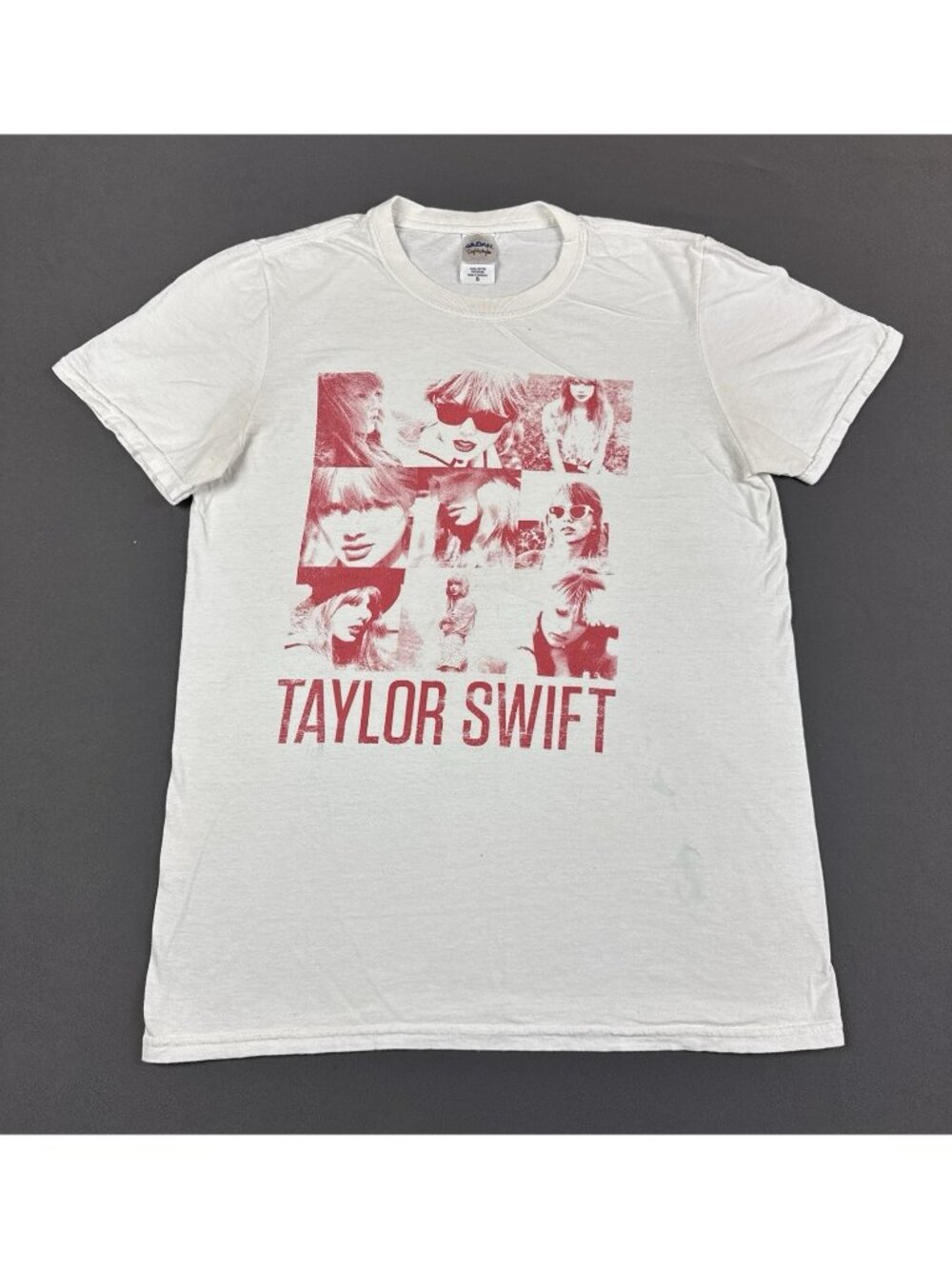 Taylor Swift Album Tour Concert Promo White Shirt Small Pop Music Art Tee